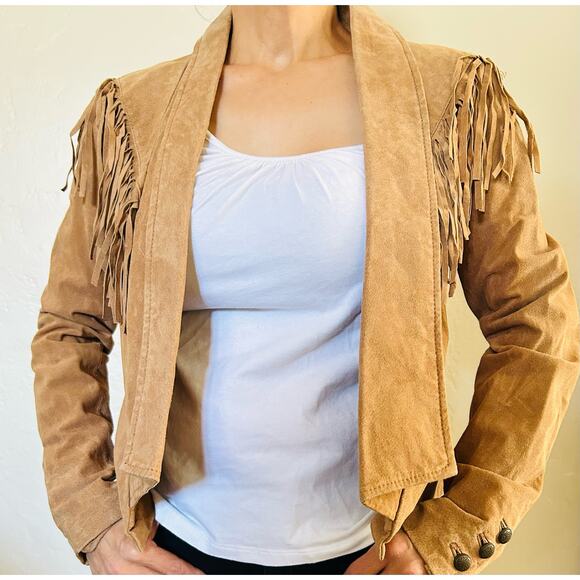 Forever 21 Fringe Leather Jacket - Picture 5 of 6